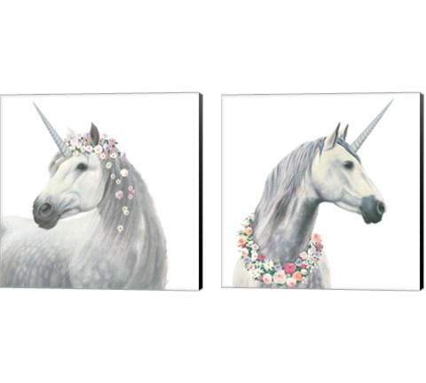Spirit Unicorn 2 Piece Canvas Print Set by James Wiens
