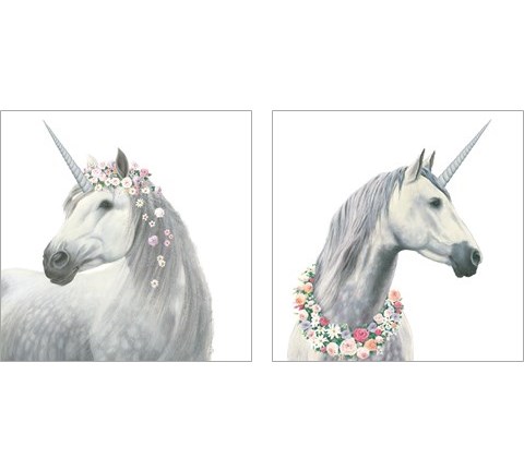 Spirit Unicorn 2 Piece Art Print Set by James Wiens