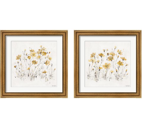 Wildflowers Yellow 2 Piece Framed Art Print Set by Lisa Audit