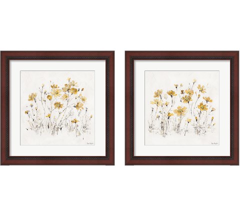 Wildflowers Yellow 2 Piece Framed Art Print Set by Lisa Audit