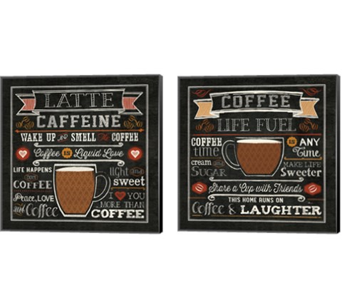 Java Talk 2 Piece Canvas Print Set by Pela Studio