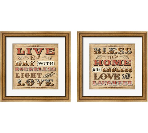 Blessed  2 Piece Framed Art Print Set by Pela Studio