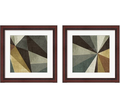 Triangulawesome Square 2 Piece Framed Art Print Set by Michael Mullan