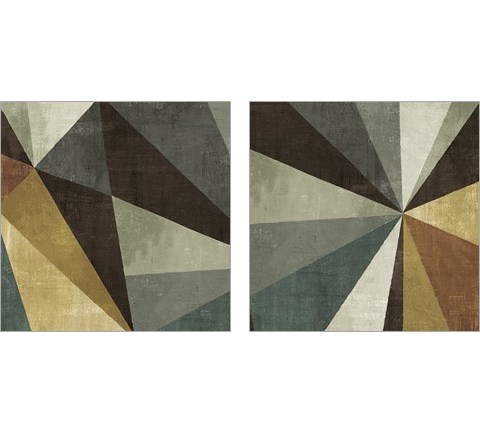 Triangulawesome Square 2 Piece Art Print Set by Michael Mullan