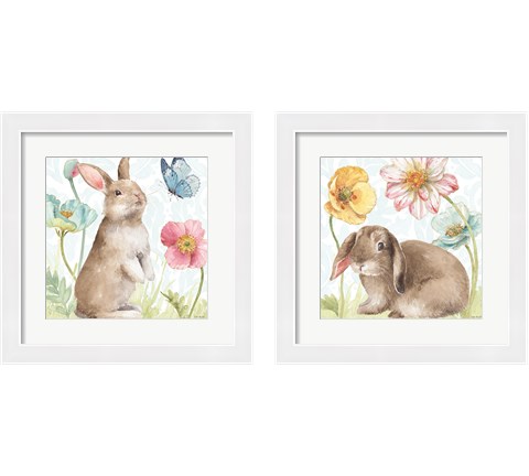Spring Softies Bunnies 2 Piece Framed Art Print Set by Lisa Audit
