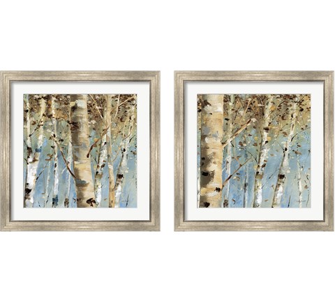 White Forest 2 Piece Framed Art Print Set by Lisa Audit