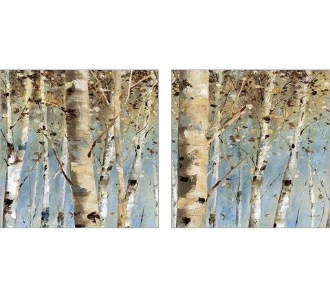White Forest 2 Piece Art Print Set by Lisa Audit