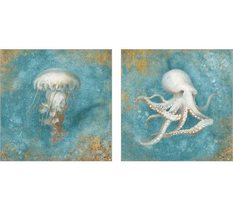 Treasures from the Sea 2 Piece Art Print Set by Danhui Nai