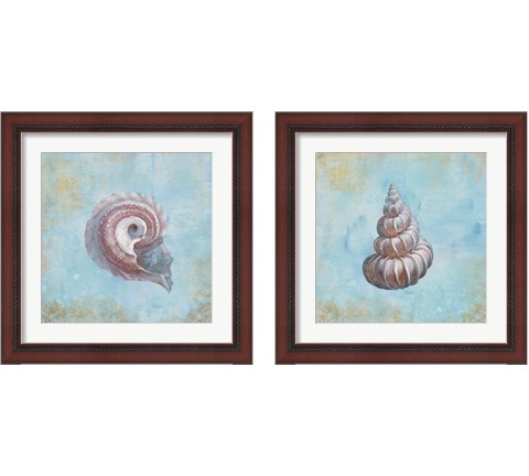 Treasures from the Sea Watercolor 2 Piece Framed Art Print Set by Danhui Nai