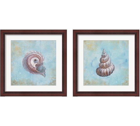 Treasures from the Sea Watercolor 2 Piece Framed Art Print Set by Danhui Nai