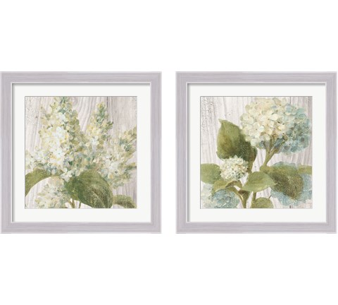 Scented Cottage Florals 2 Piece Framed Art Print Set by Danhui Nai