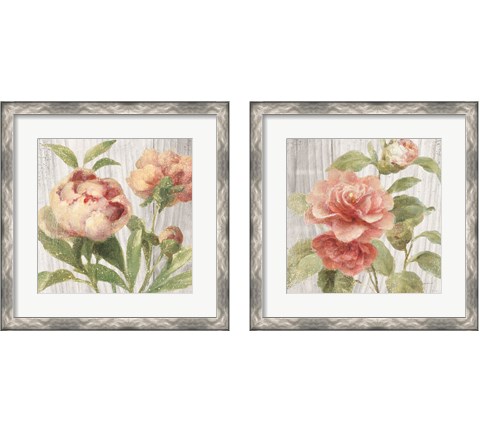 Scented Cottage Florals 2 Piece Framed Art Print Set by Danhui Nai