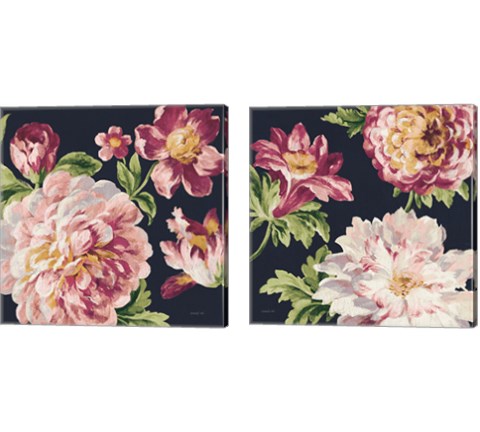 Mixed Floral 2 Piece Canvas Print Set by Danhui Nai