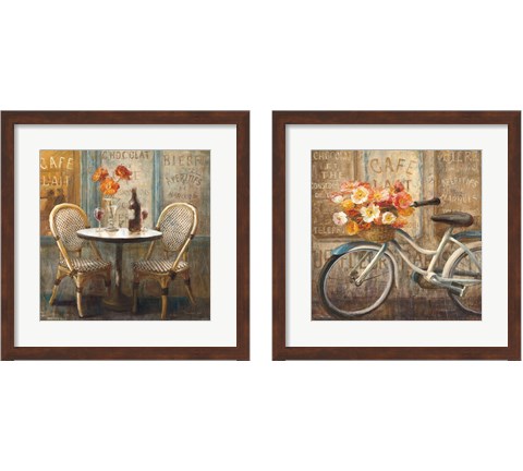 Meet Me at Le Cafe 2 Piece Framed Art Print Set by Danhui Nai