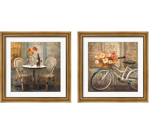 Meet Me at Le Cafe 2 Piece Framed Art Print Set by Danhui Nai