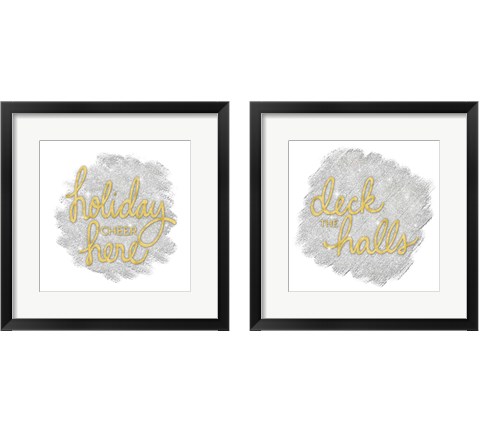 Holiday Cheer  2 Piece Framed Art Print Set by Noonday Design