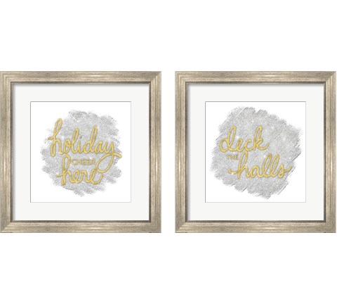 Holiday Cheer  2 Piece Framed Art Print Set by Noonday Design