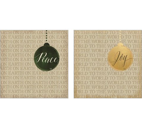 Christmas Ornaments 2 Piece Art Print Set by Hartworks