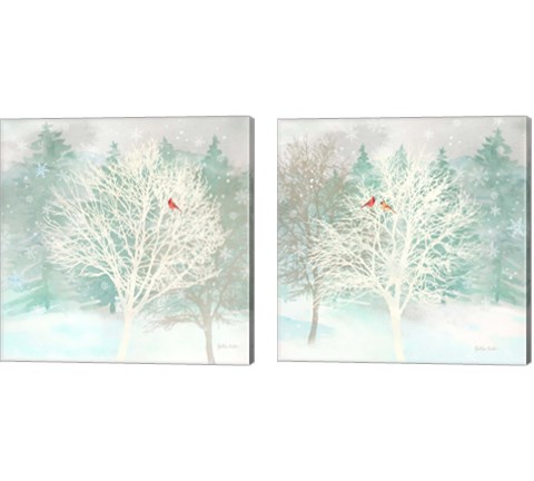 Winter Wonder 2 Piece Canvas Print Set by Cynthia Coulter