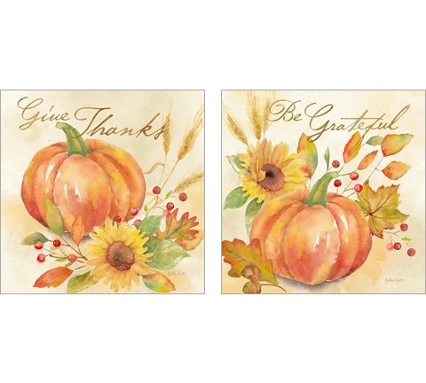 Welcome Fall  2 Piece Art Print Set by Cynthia Coulter