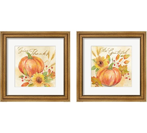 Welcome Fall  2 Piece Framed Art Print Set by Cynthia Coulter