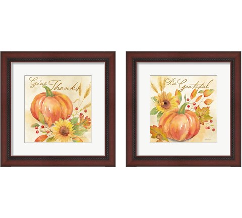 Welcome Fall  2 Piece Framed Art Print Set by Cynthia Coulter