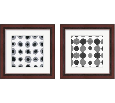 Watermark Black and White 2 Piece Framed Art Print Set by Nancy Green Design
