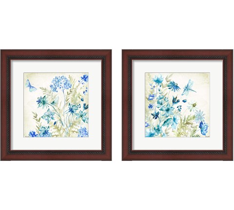 Wildflowers and Butterflies 2 Piece Framed Art Print Set by Tre Sorelle Studios