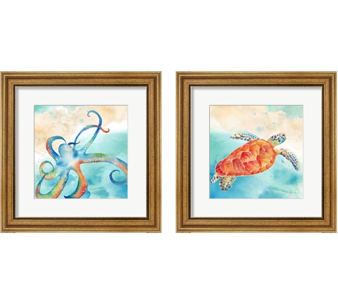 Sea Splash 2 Piece Framed Art Print Set by Cynthia Coulter