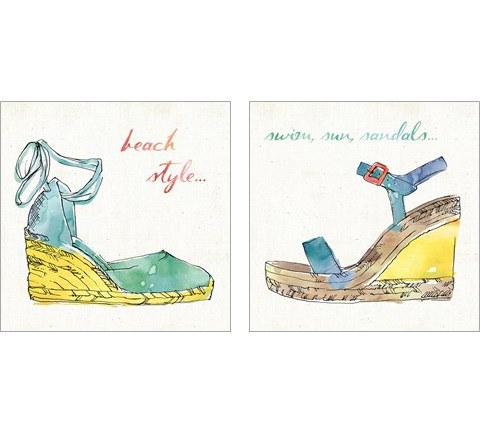 Surfs Up 2 Piece Art Print Set by Anne Tavoletti