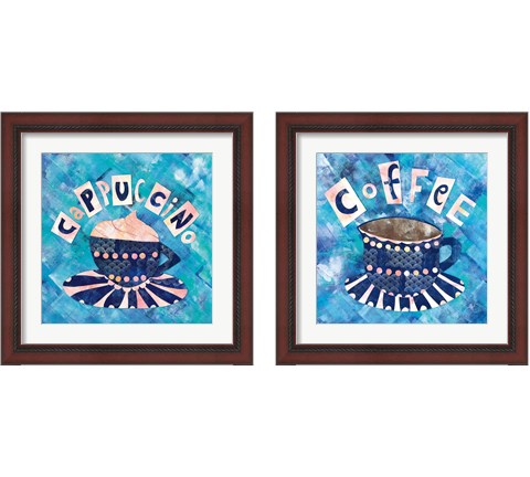 Cafe Collage 2 Piece Framed Art Print Set by Wild Apple Portfolio