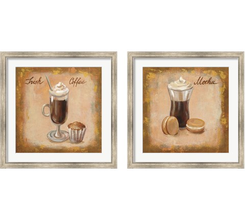 Coffee Time on Wood 2 Piece Framed Art Print Set by Silvia Vassileva