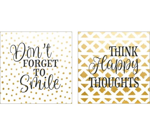 Don't Forget to Smile 2 Piece Art Print Set by Tamara Robinson