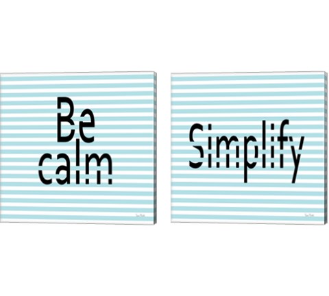 Calm & Simplify 2 Piece Canvas Print Set by Ramona Murdock