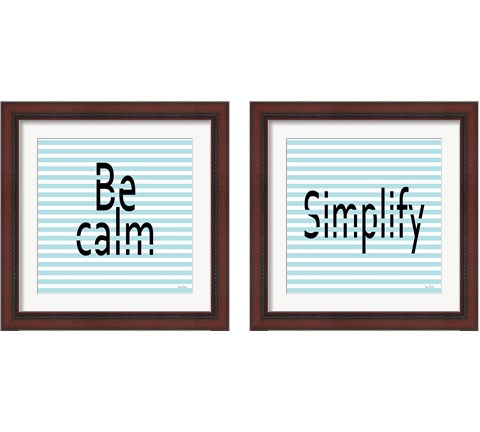 Calm & Simplify 2 Piece Framed Art Print Set by Ramona Murdock