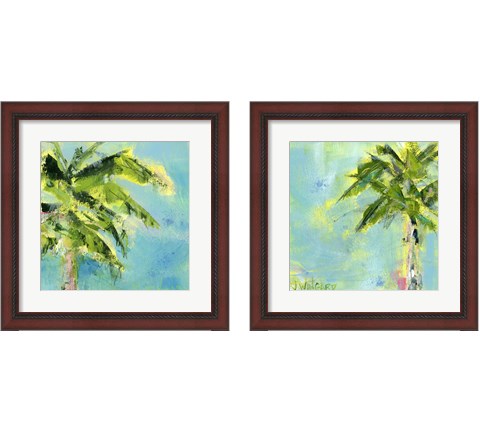 Palm Tree Afternoon 2 Piece Framed Art Print Set by Pamela J. Wingard