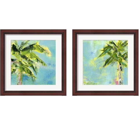 Palm Tree Afternoon 2 Piece Framed Art Print Set by Pamela J. Wingard