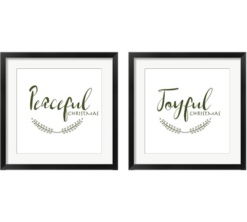 Peaceful & Joyful 2 Piece Framed Art Print Set by Pamela J. Wingard