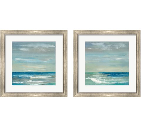 Early Morning Waves 2 Piece Framed Art Print Set by Silvia Vassileva