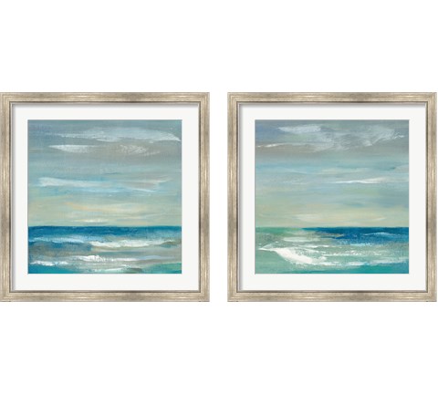 Early Morning Waves 2 Piece Framed Art Print Set by Silvia Vassileva