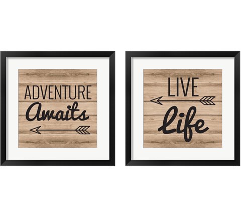 Wanderlust 2 Piece Framed Art Print Set by ND Art & Design