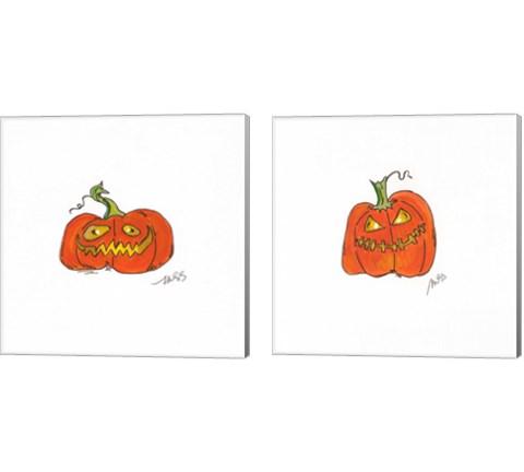 Jack O 2 Piece Canvas Print Set by Molly Susan Strong