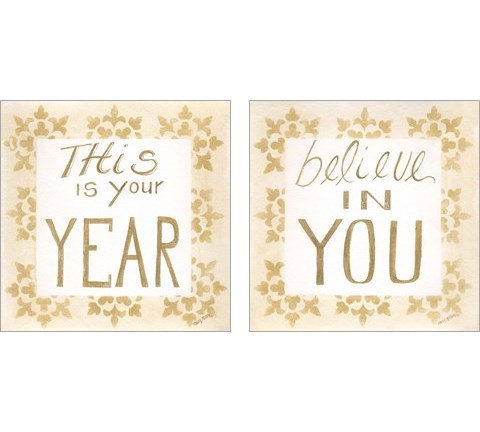 Believe in You 2 Piece Art Print Set by Cindy Shamp