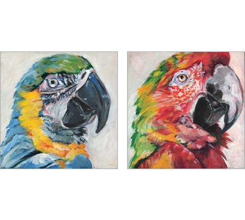 Parrot 2 Piece Art Print Set by Anne Seay