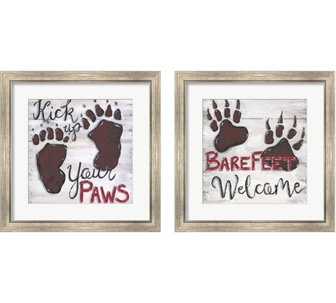 Barefeet Welcome 2 Piece Framed Art Print Set by Anne Seay