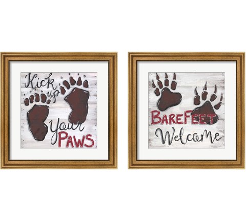 Barefeet Welcome 2 Piece Framed Art Print Set by Anne Seay