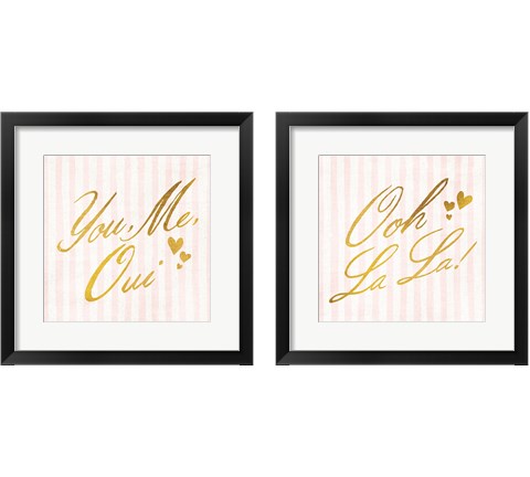 French Gold 2 Piece Framed Art Print Set by Moira Hershey