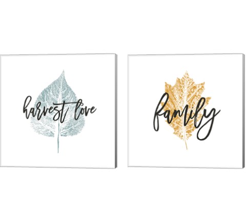 Harvest Sentiments Sign 2 Piece Canvas Print Set by Moira Hershey