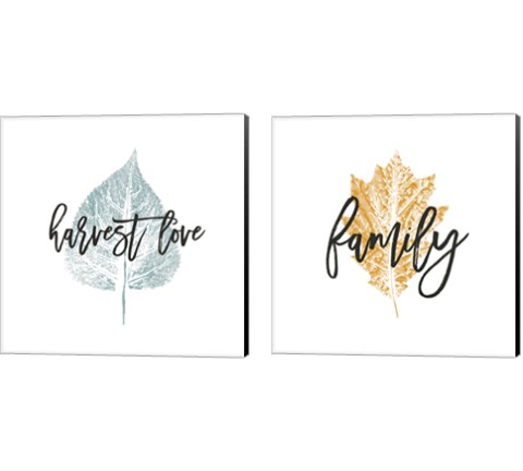 Harvest Sentiments Sign 2 Piece Canvas Print Set by Moira Hershey