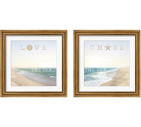 Sea & Sun 2 Piece Framed Art Print Set by Laura Marshall